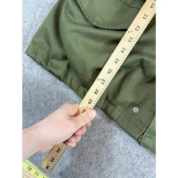 Vintage 80s US Army Military Field Jacket Mens XL Green Cold Weather Coat Combat - Picture 4 of 9
